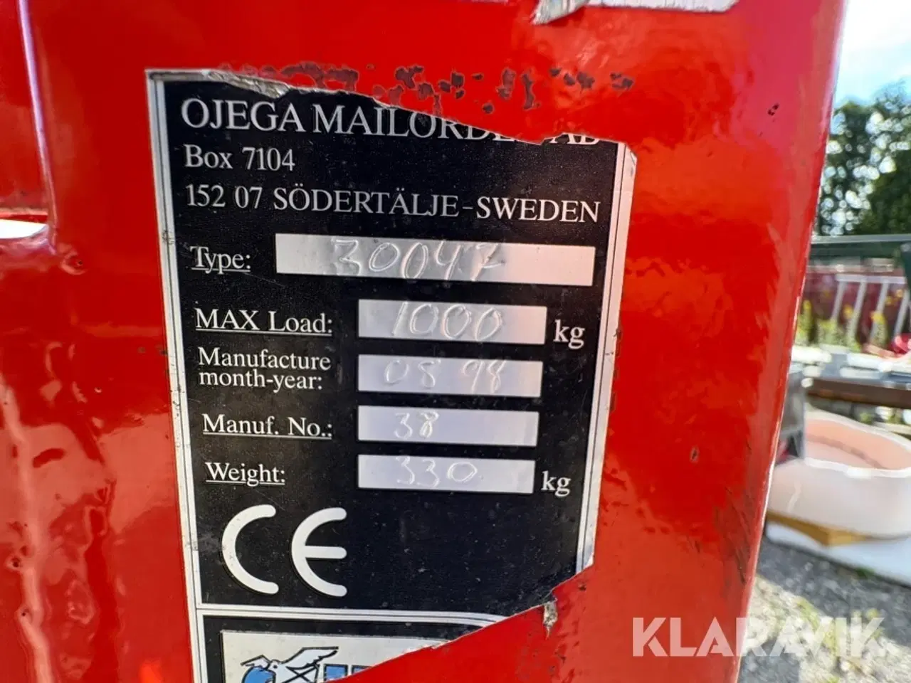 Billede 6 - Palleløfter Ojega 30047