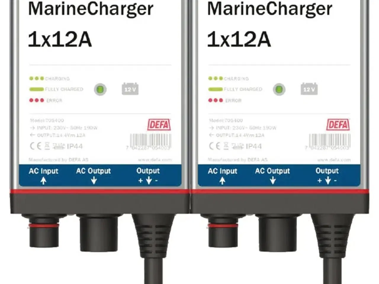 Billede 1 - DEFA marinecharger 12v 2x12a fast mont.