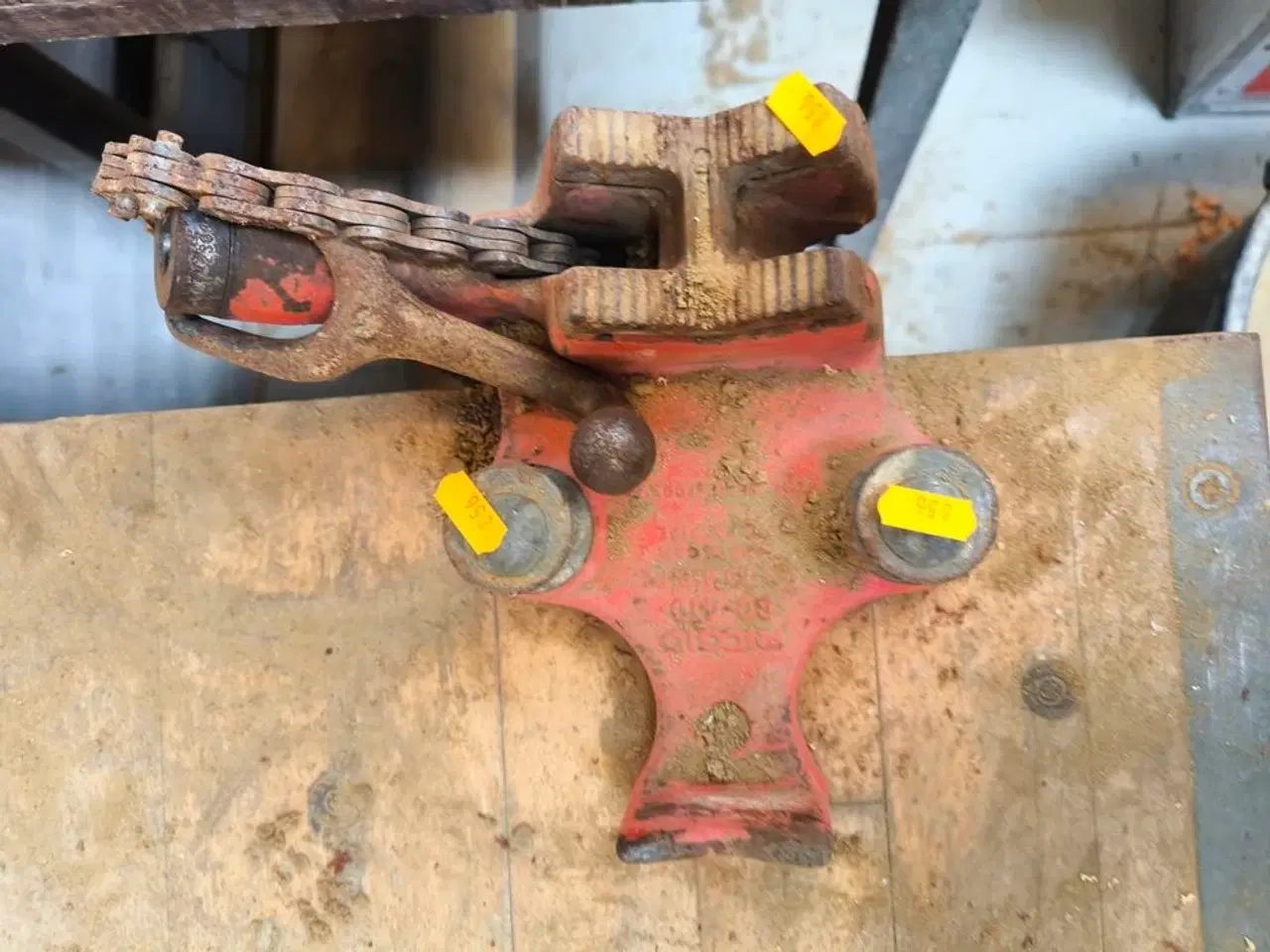 Billede 1 - Filebænk m. RIDGID kæberørholder