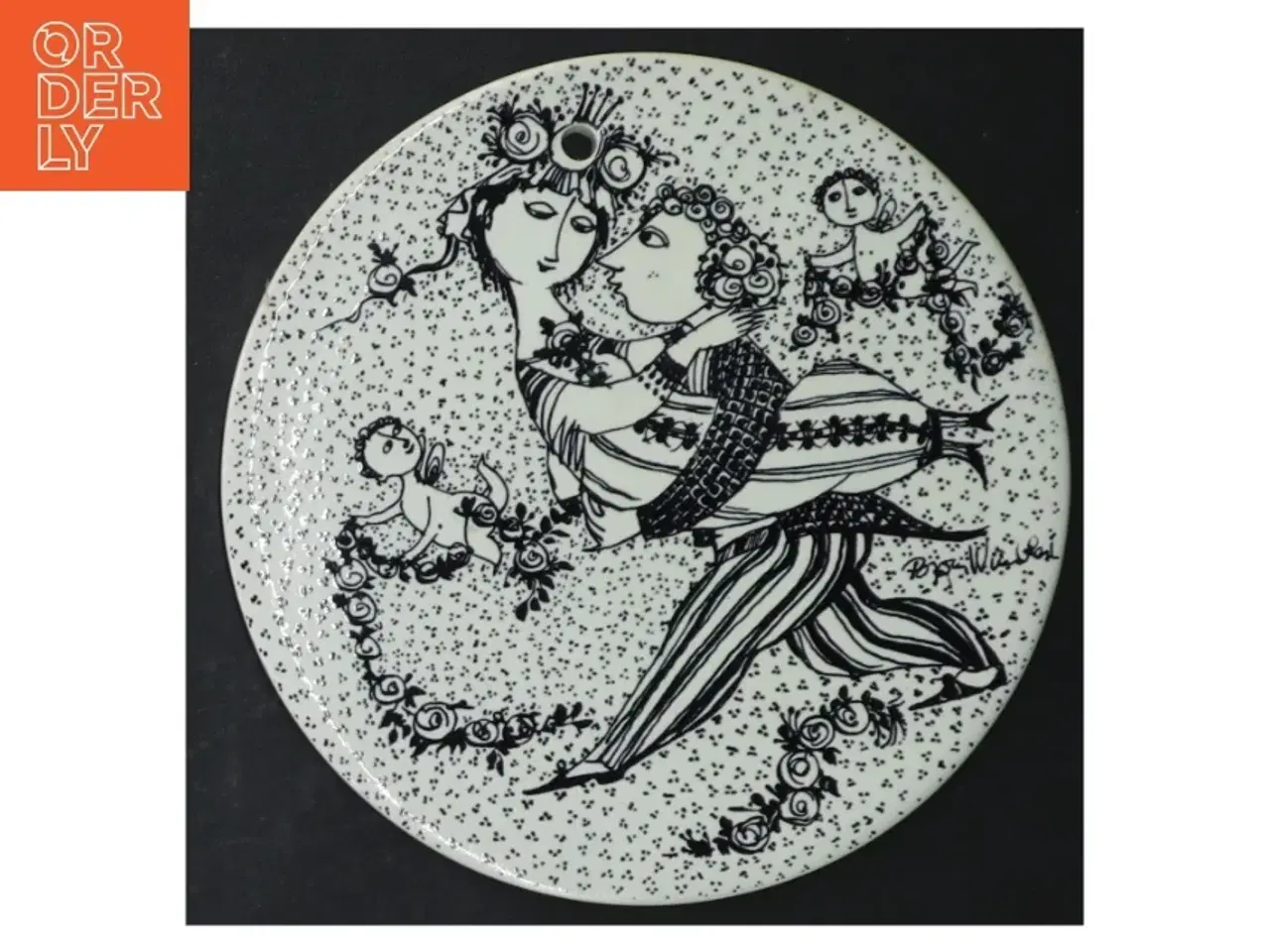 Billede 7 - Bjørn Wiinblad porcelænstallerkener fra Nymlle (str. Ø. 15 cm. 6 styk)