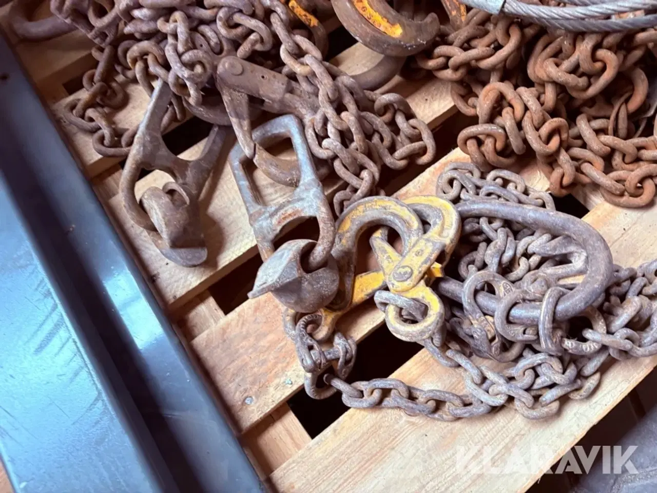 Billede 5 - Kæder med kroge og løftegrej - blandet parti