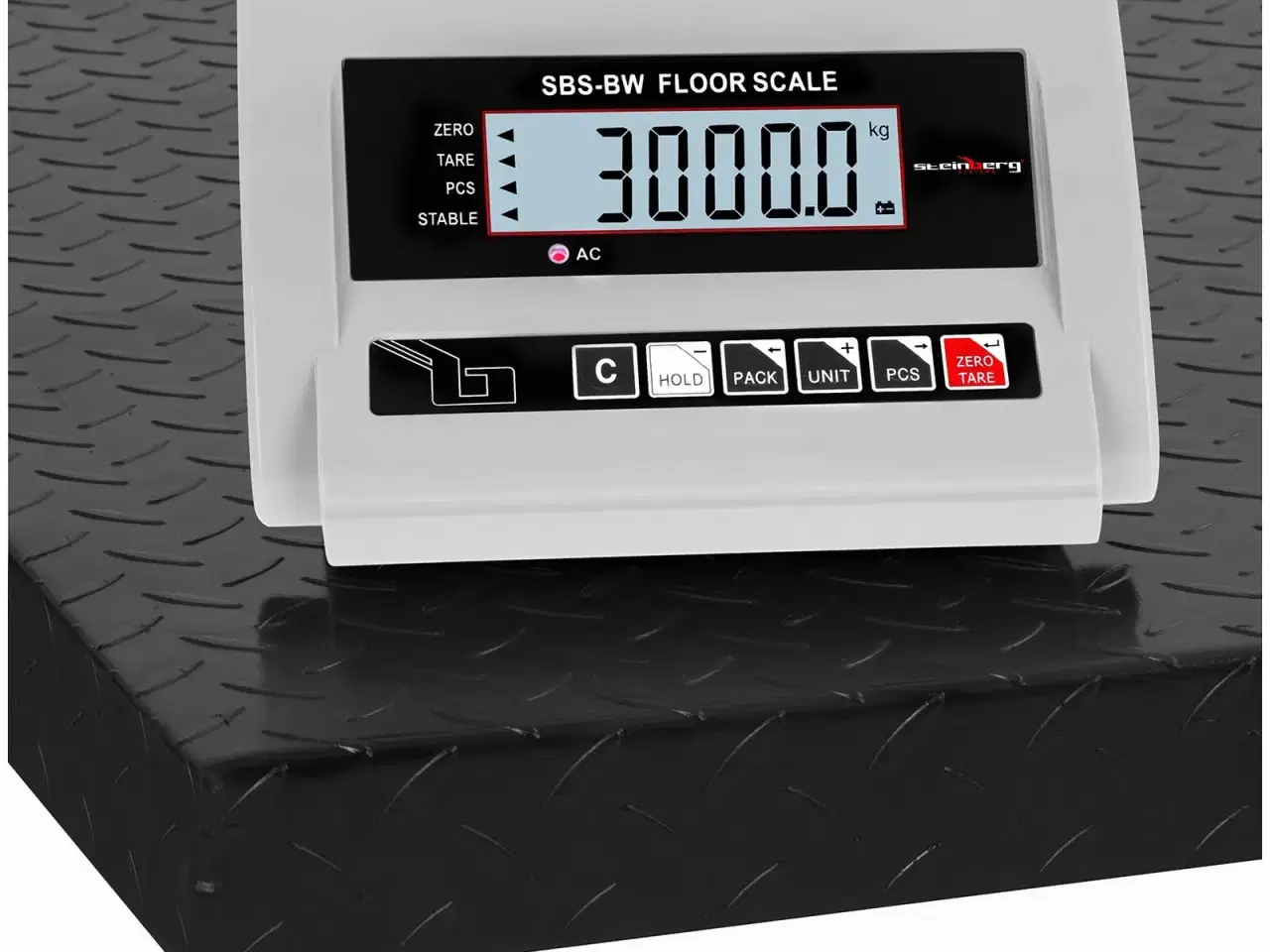 Billede 4 - Gulvvægt – 3000 kg / 1 kg – trådløst LCD-display