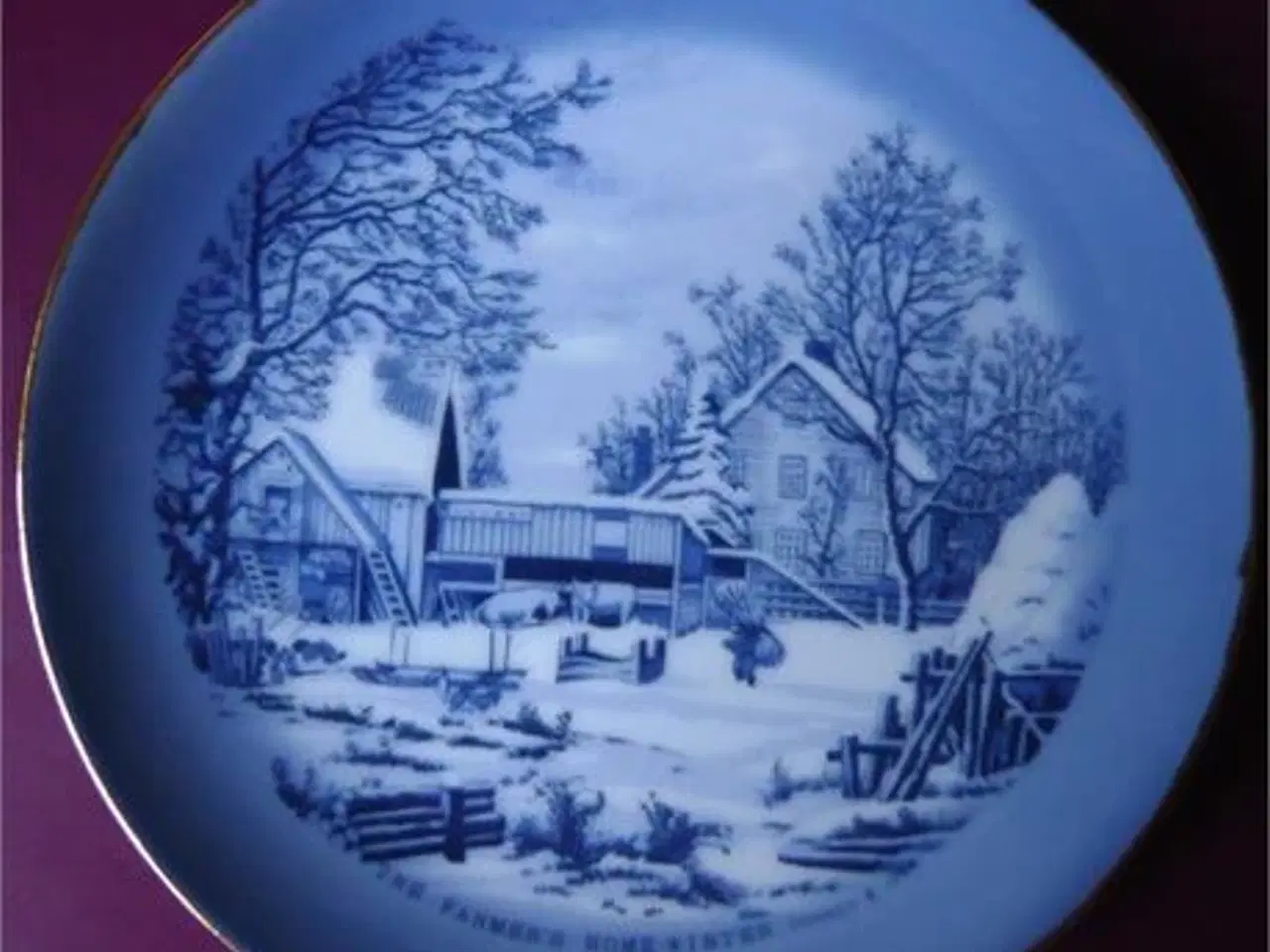 Billede 1 - Currier & Ives - Platte The Farmers Home-Winther