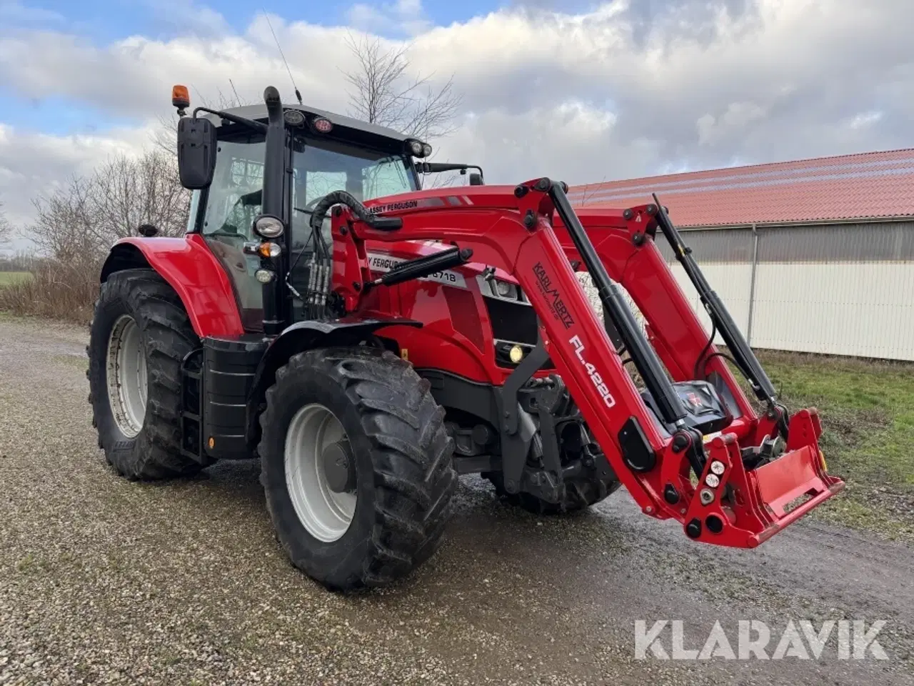 Billede 3 - Traktor Massey Ferguson 6718S Dyna VT med frontlæsser
