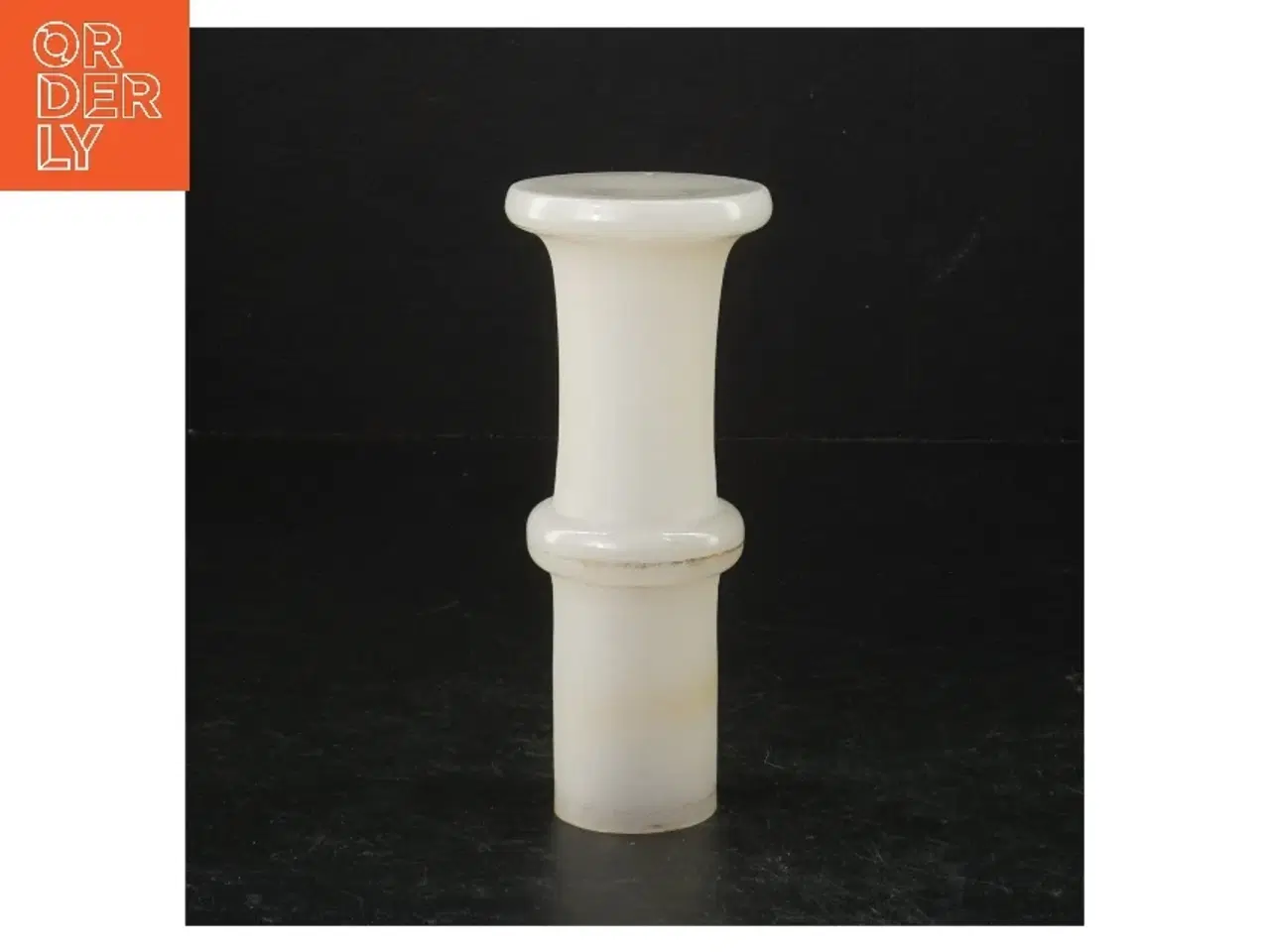 Billede 2 - Hvid porcelæns lysestage (str. 13 cm)