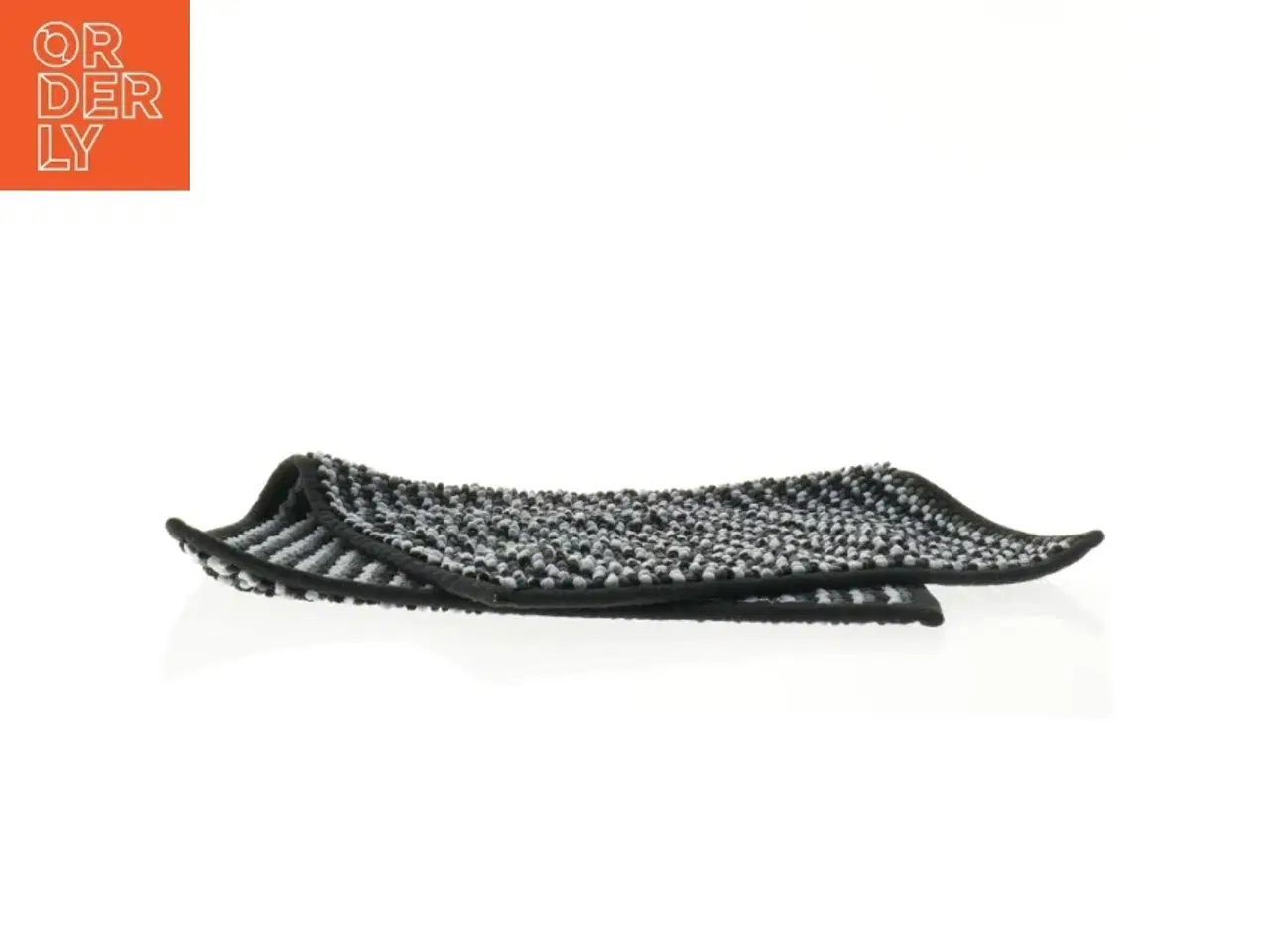 Billede 2 - Grå bomuldstæppe (str. 59 x 40 cm)