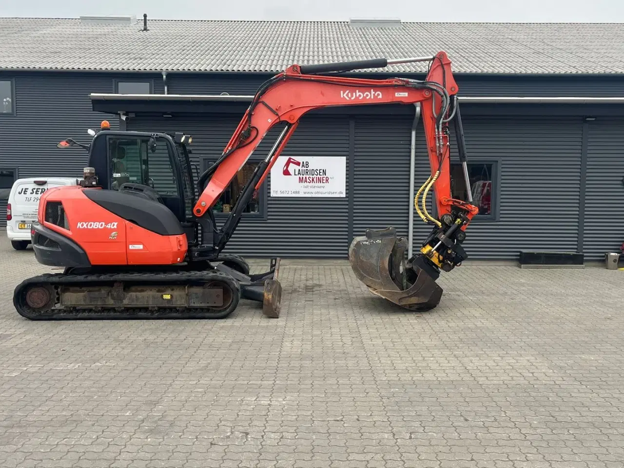 Billede 1 - Kubota KX080-4 Engcon rotortilt, Centralsmørring og 3 Engcon skovle