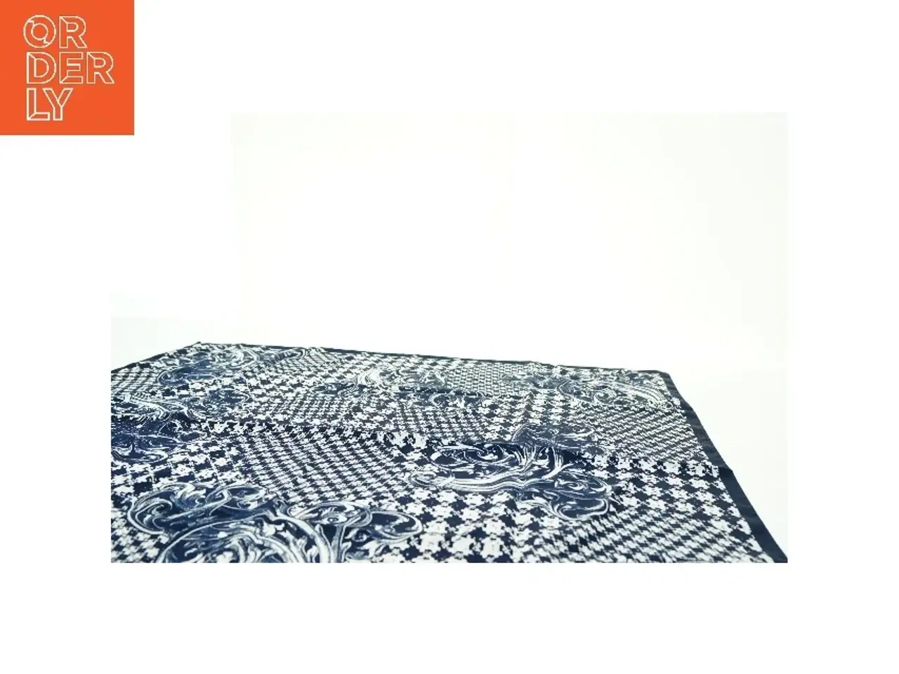 Billede 6 - Blåt og hvidt tørklæde (str. 85 x 85 cm)