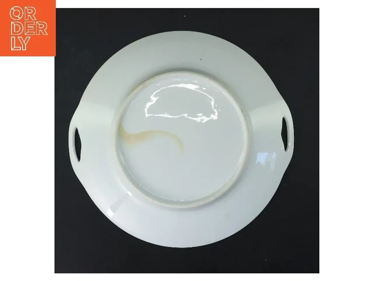 Billede 3 - Porcelænsfad med rosemotiv (str. Ø 24 cm)