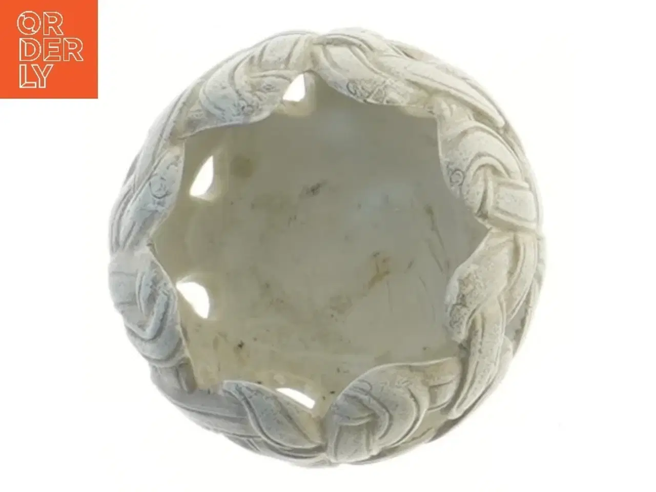 Billede 2 - Dekorativ vase med blomstermønster (str. 9 cm)