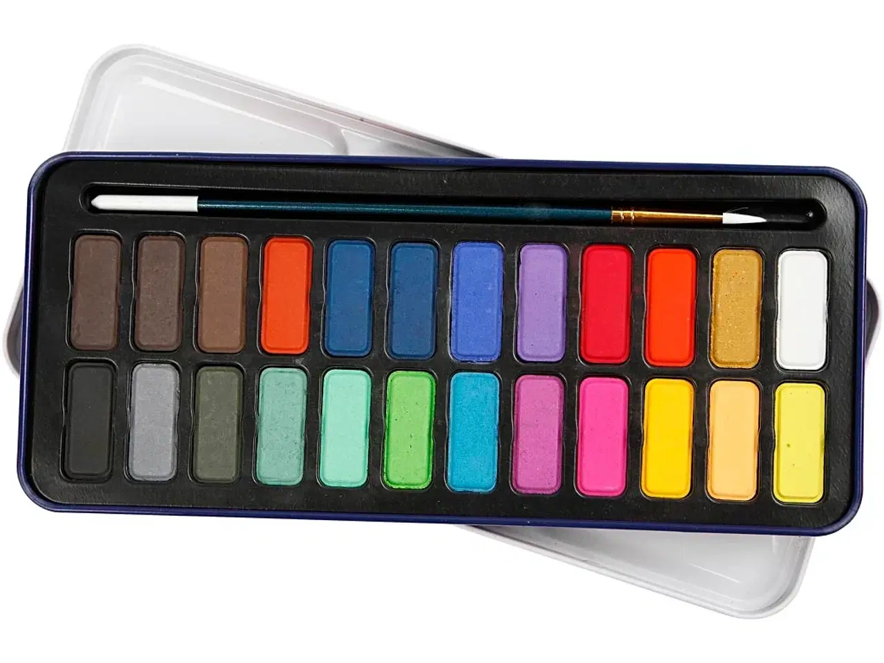 Billede 1 - Akvarelsæt med 24 farver - Perfekt til kunstnere