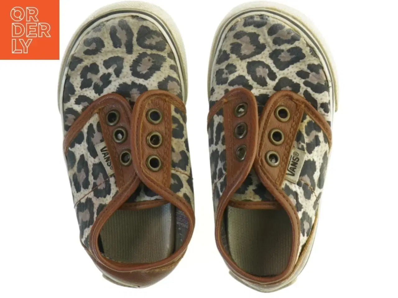 Billede 2 - Leopardmønstrede slip-on sneakers fra Vans (str. 22)
