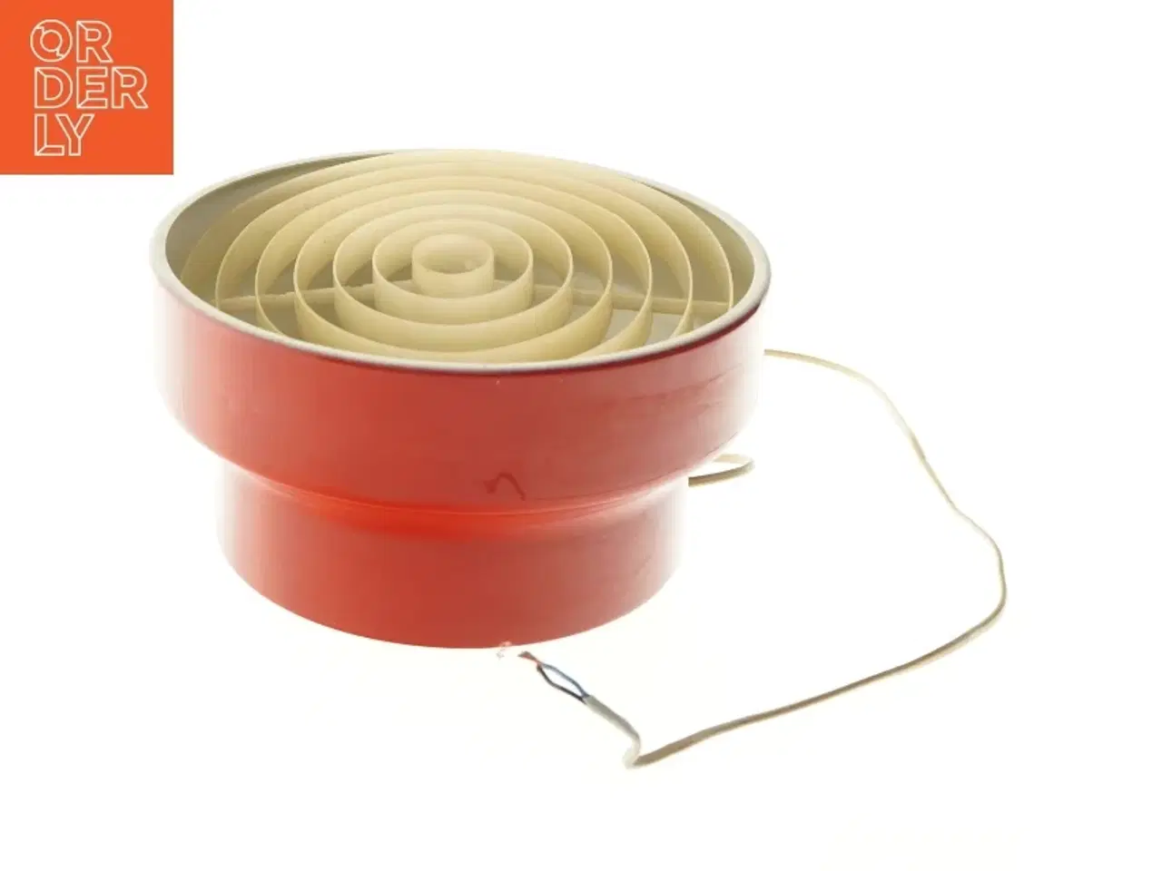 Billede 2 - Rød pendellampe (str. Ø 28 cm)