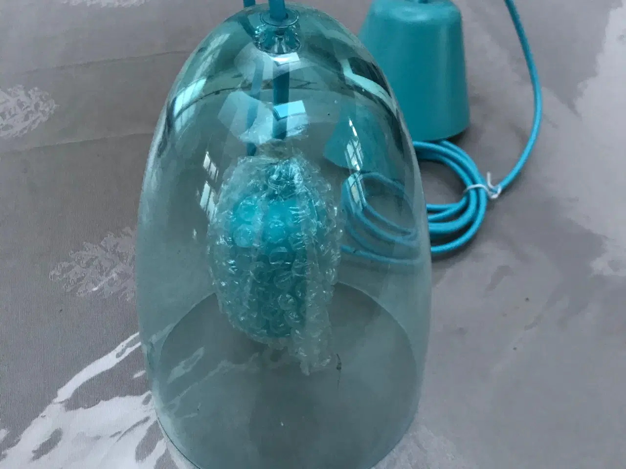 Billede 1 - Loftlampe blå