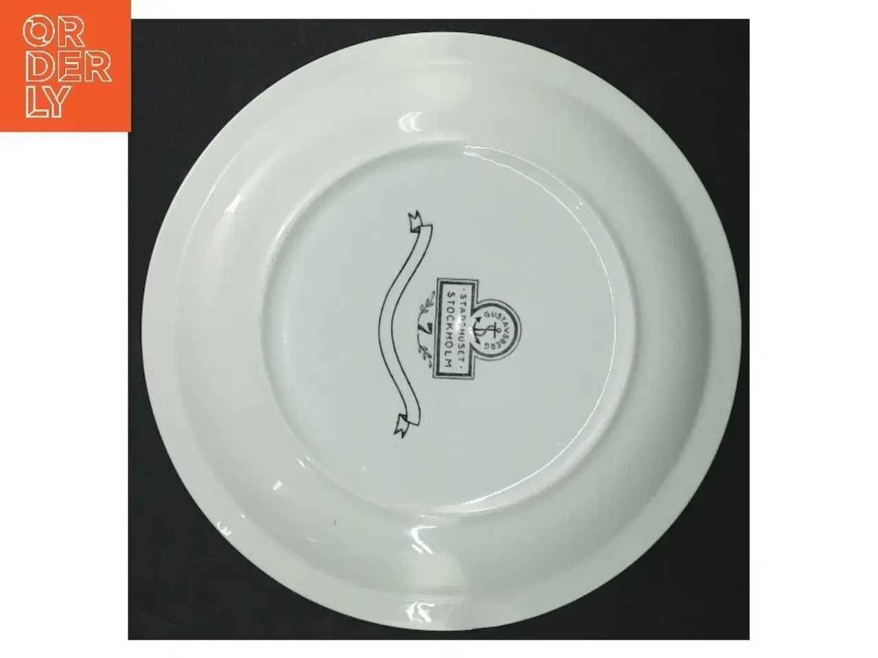 Billede 4 - Dekorativt porcelænstallerken fra Gustavsberg (str. Ø. 19 cm)