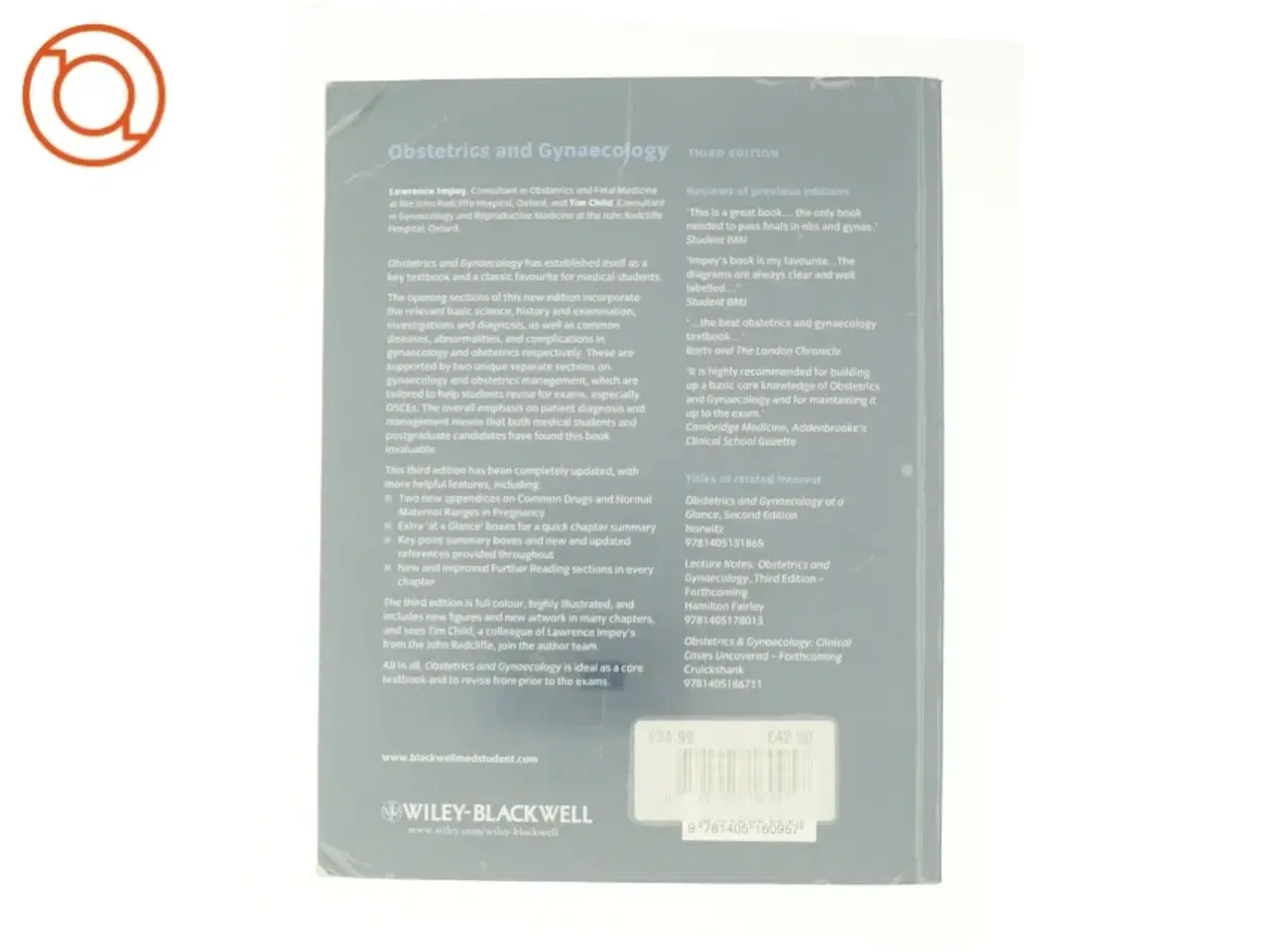 Billede 3 - Obstetrics and Gynaecology by Tim, Impey, Lawrence Child af Lawrence Impey (Bog)