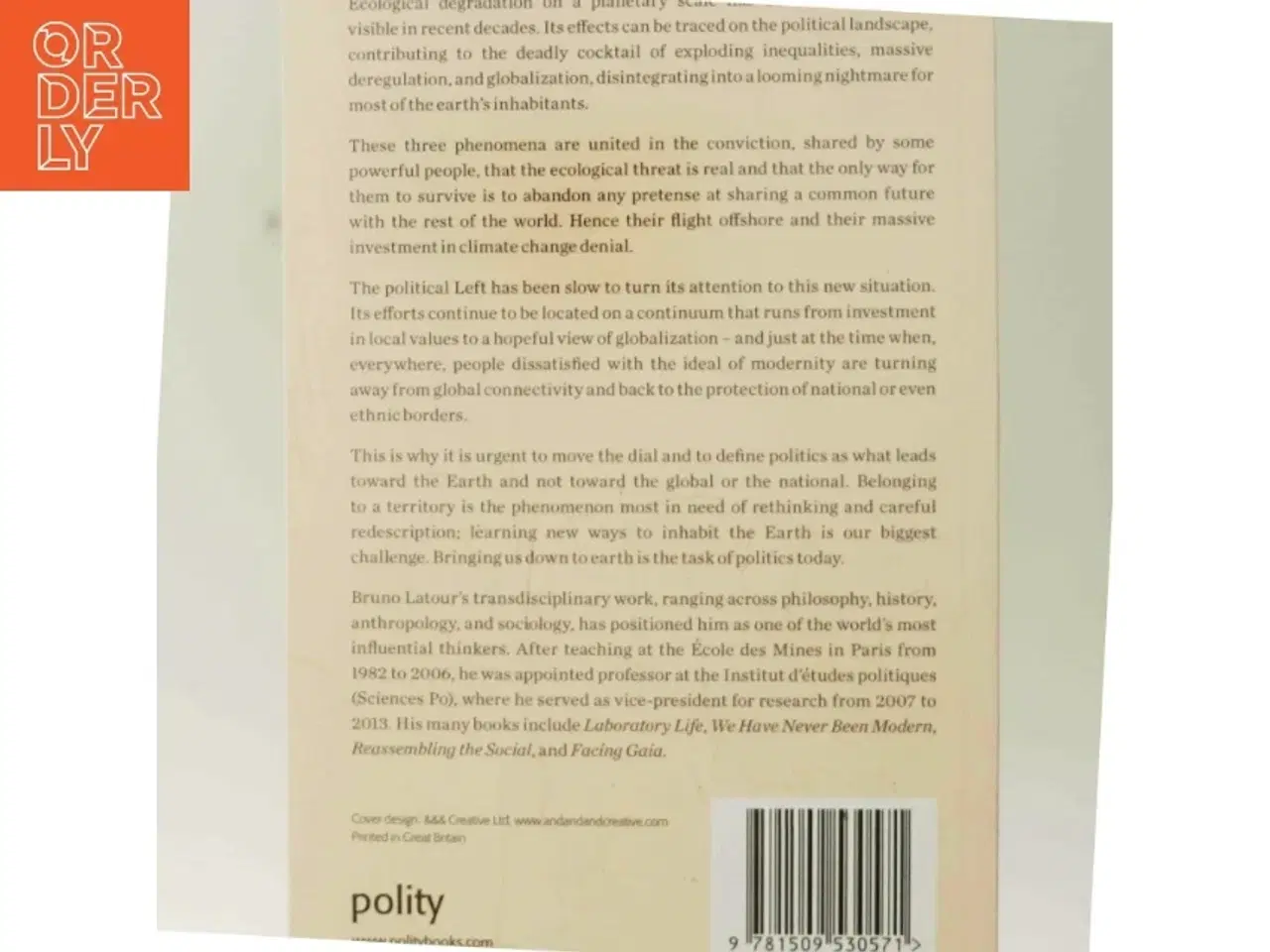 Billede 3 - Down to earth : politics in the new climatic regime af Bruno Latour (Bog)