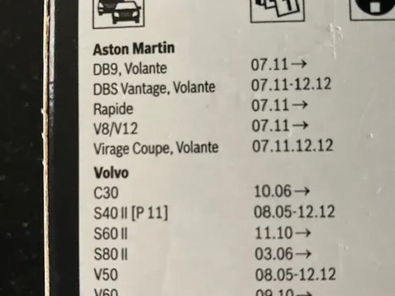 Billede 3 - Viskerblade til Volvo flere modeller CX60, CX 70II