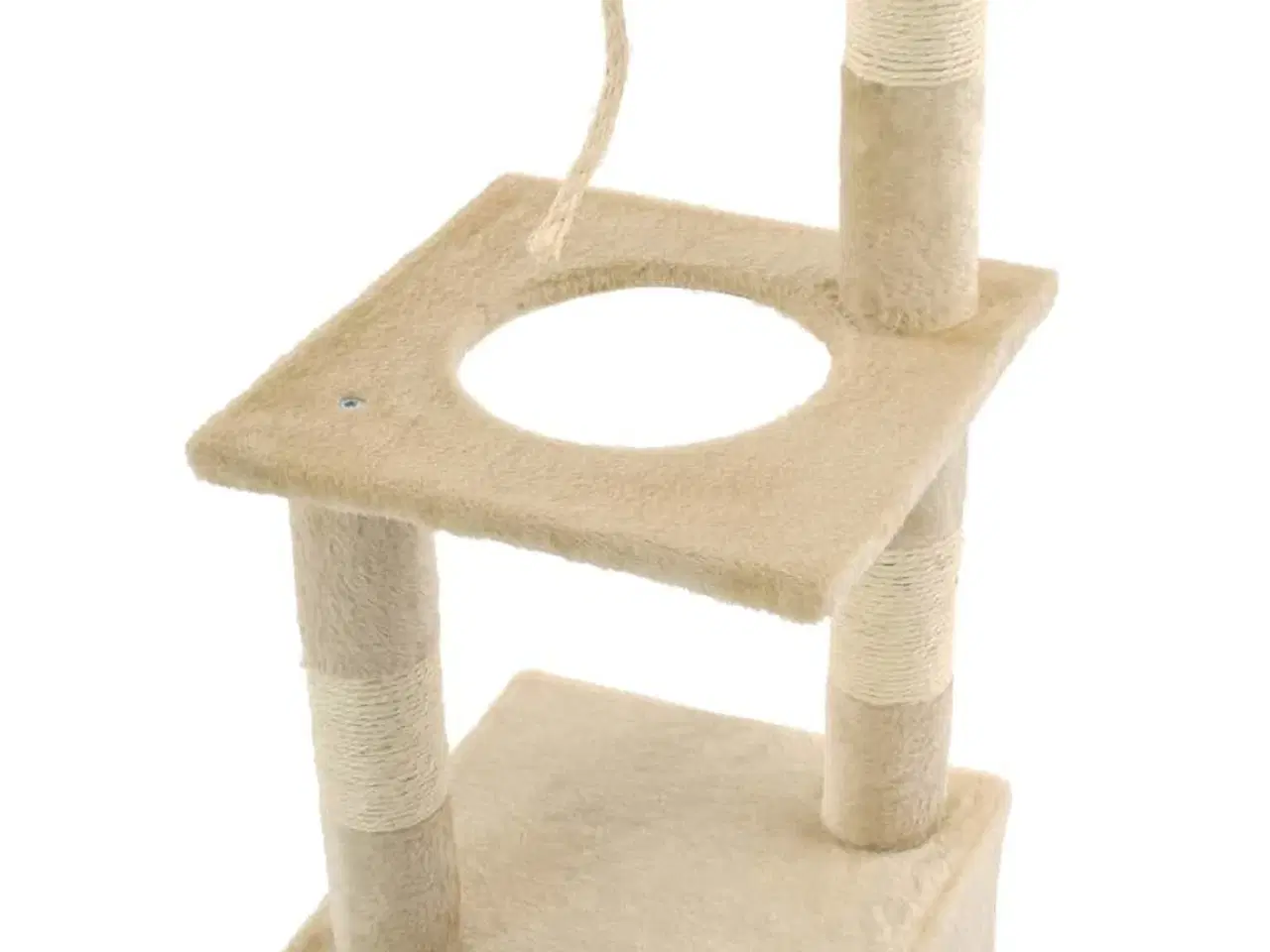 Billede 5 - Kradsetræ til katte med sisal-kradsestolper 109 cm beige