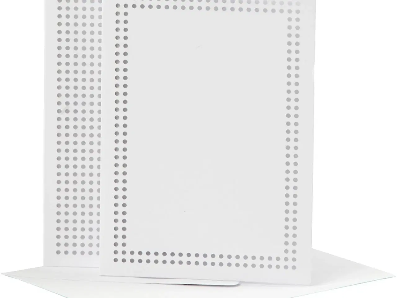 Billede 1 - Elegant broderikort 10,5x15 cm - 6 sæt med kuverter