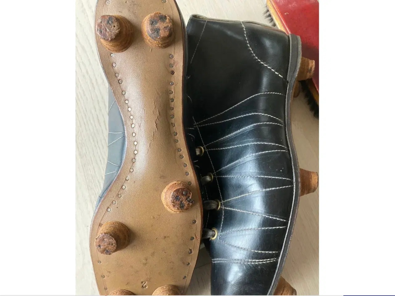 Billede 3 - Læderfodboldstøvler med korktolde