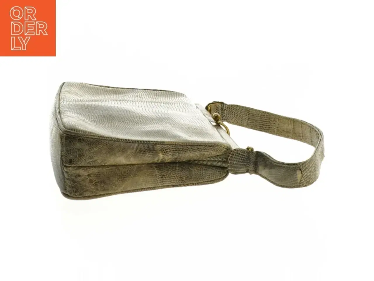 Billede 3 - Håndtaske og pung i slangeskindsdesign (str. 26 x 15 cm)