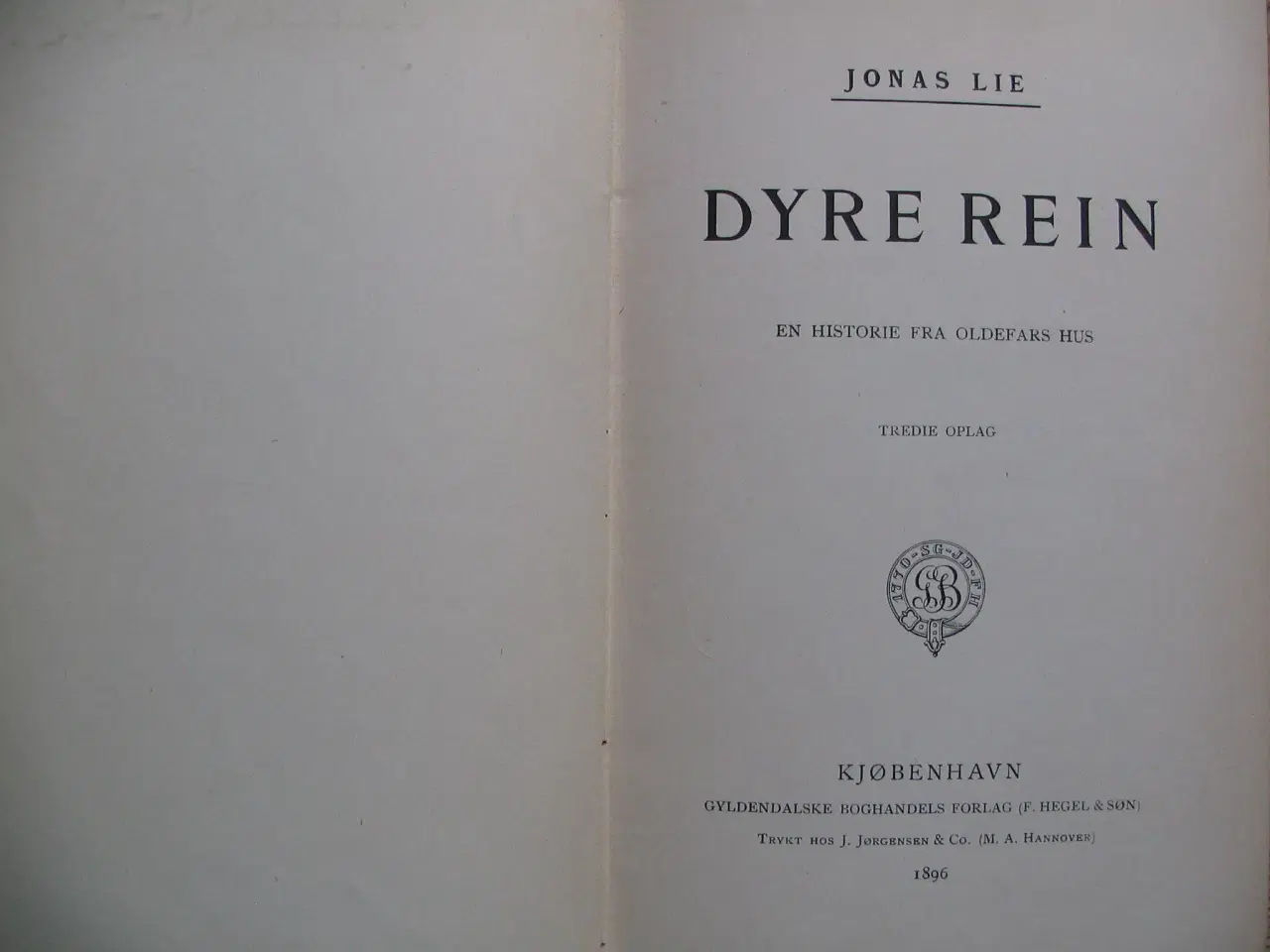 Billede 3 - Jonas Lie. Dyre Rein, fra 1896