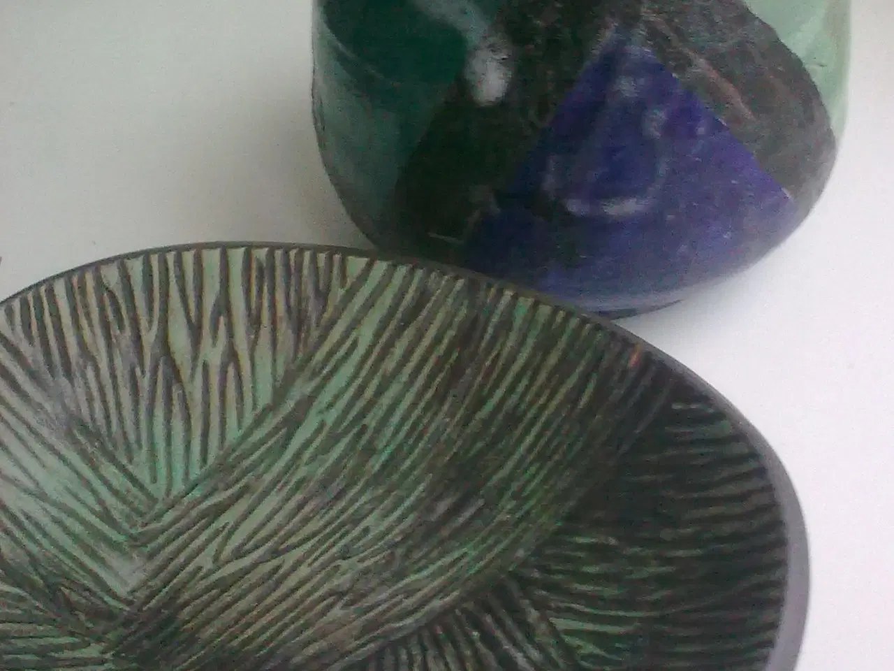 Billede 8 - Raku dansk brugskunst skål & krea keramik o.a.