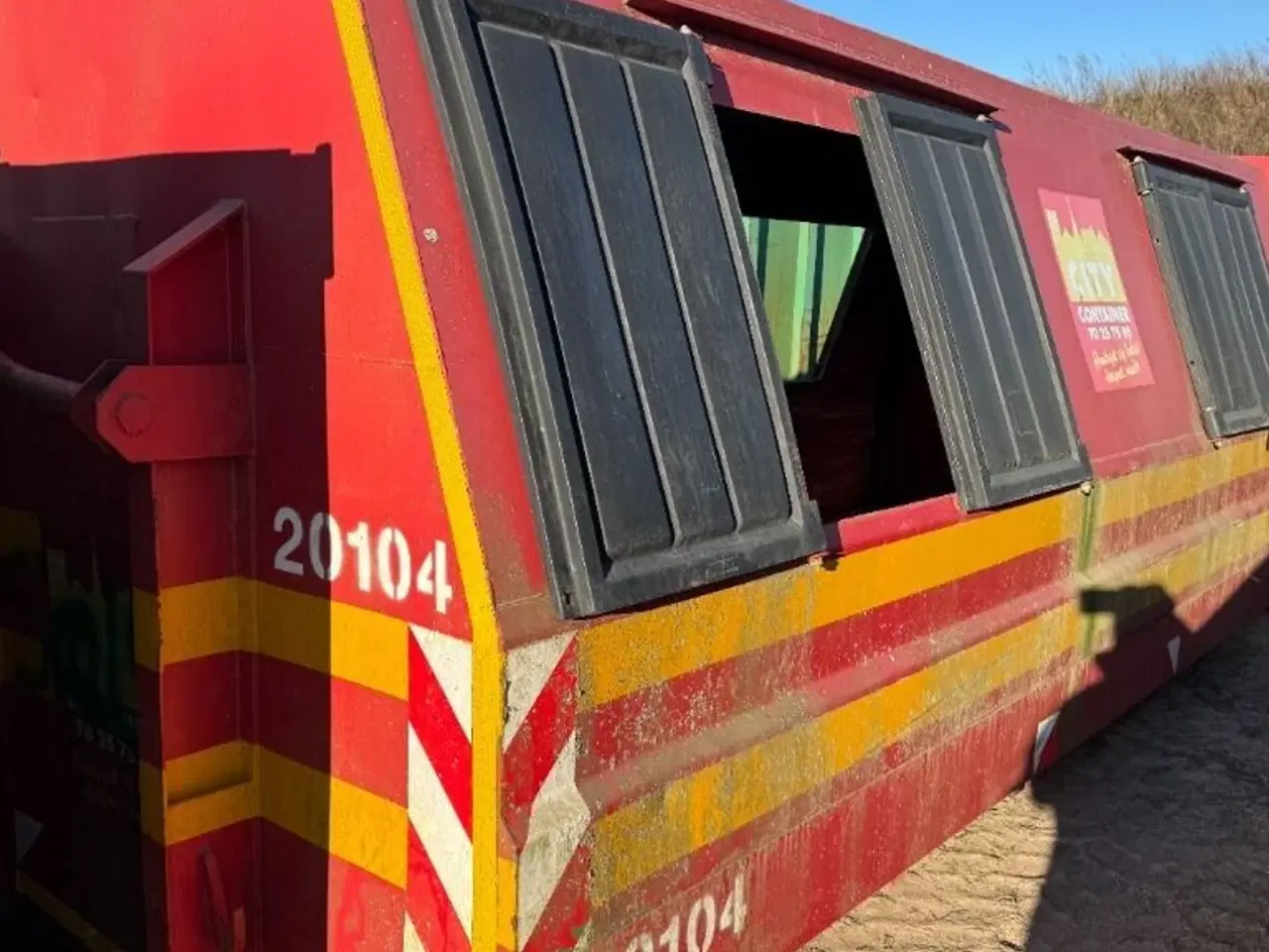 Billede 5 - x åben 19m3 container og 3 x lukket 20m3 containerkasser