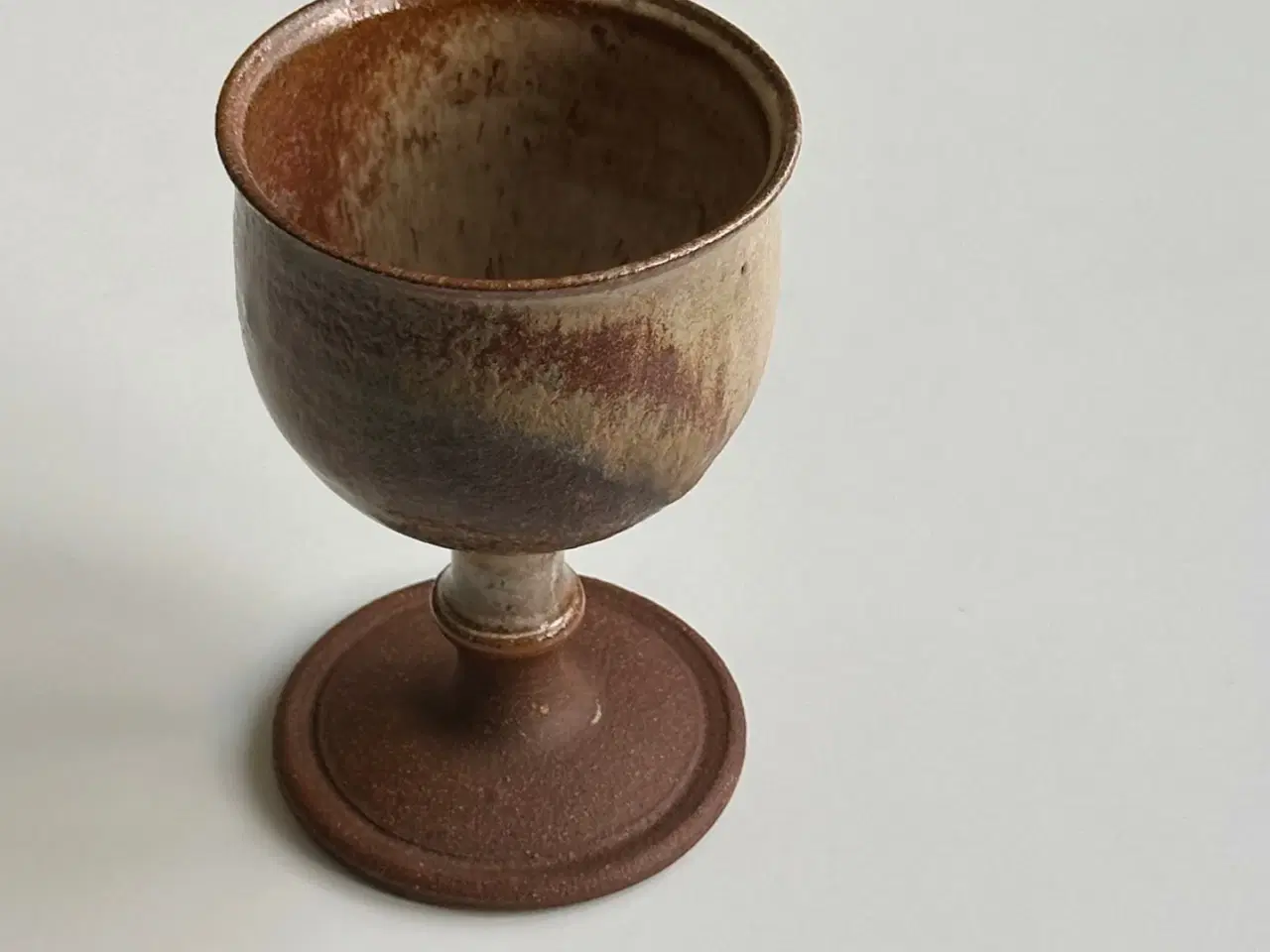 Billede 2 - Keramikbæger, vinglas, lys glasur