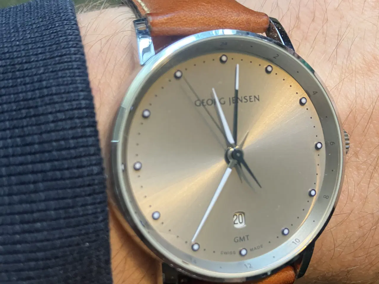 Billede 1 - Georg Jensen armbåndsur Dual Time 519