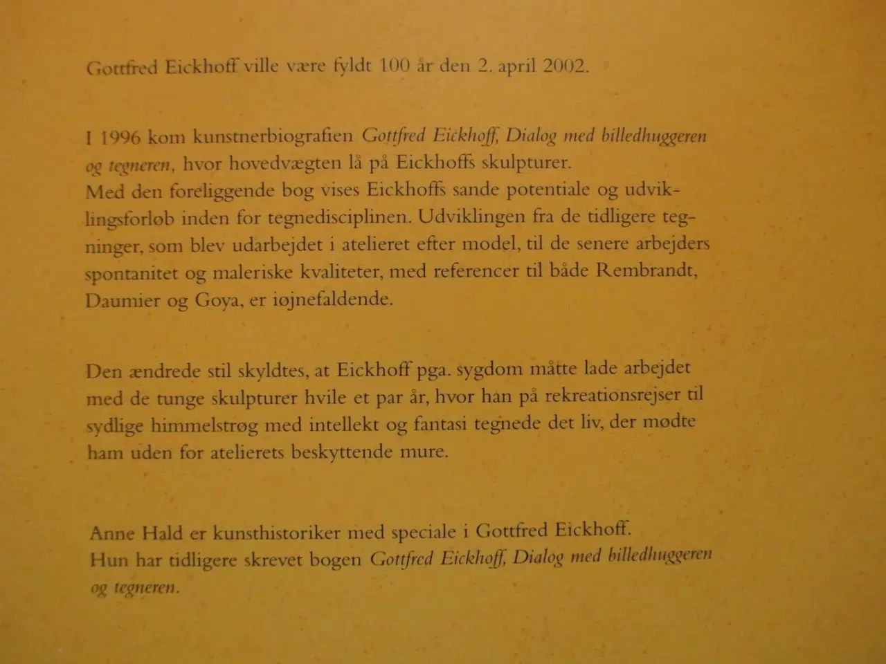 Billede 3 - gottfred eickhoff. en tegners univers, Af anne hal