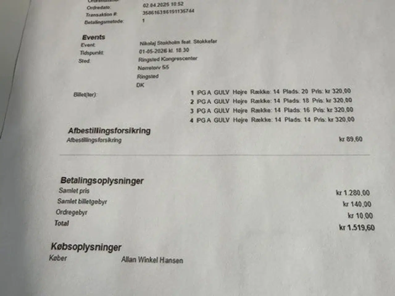 Billede 3 - Nikolaj Stokholm SHOW Billetter