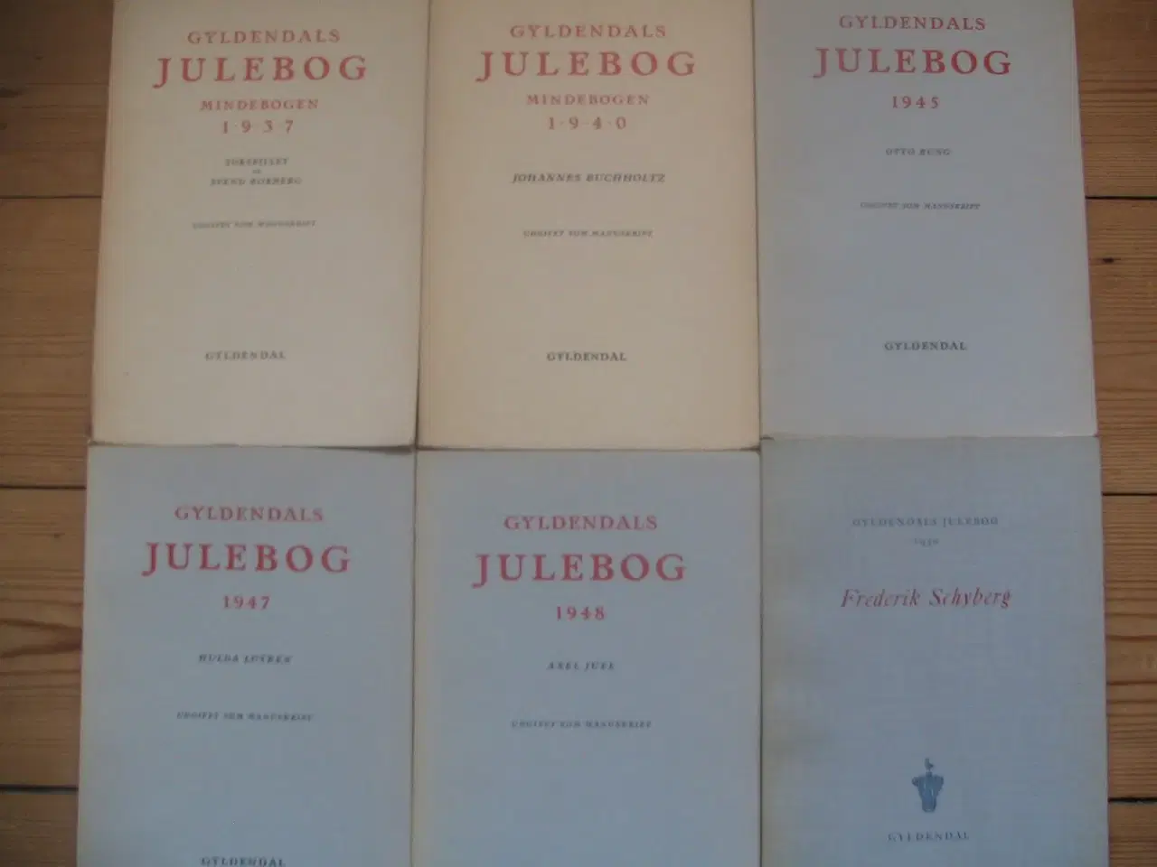 Billede 1 - Gyldendals Julebog. 6 stk. 1937-1950