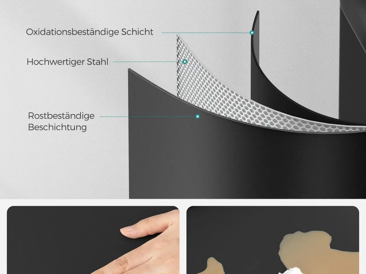 Billede 4 - Pedalspand 30 l – stål med inderspand og soft close, sort