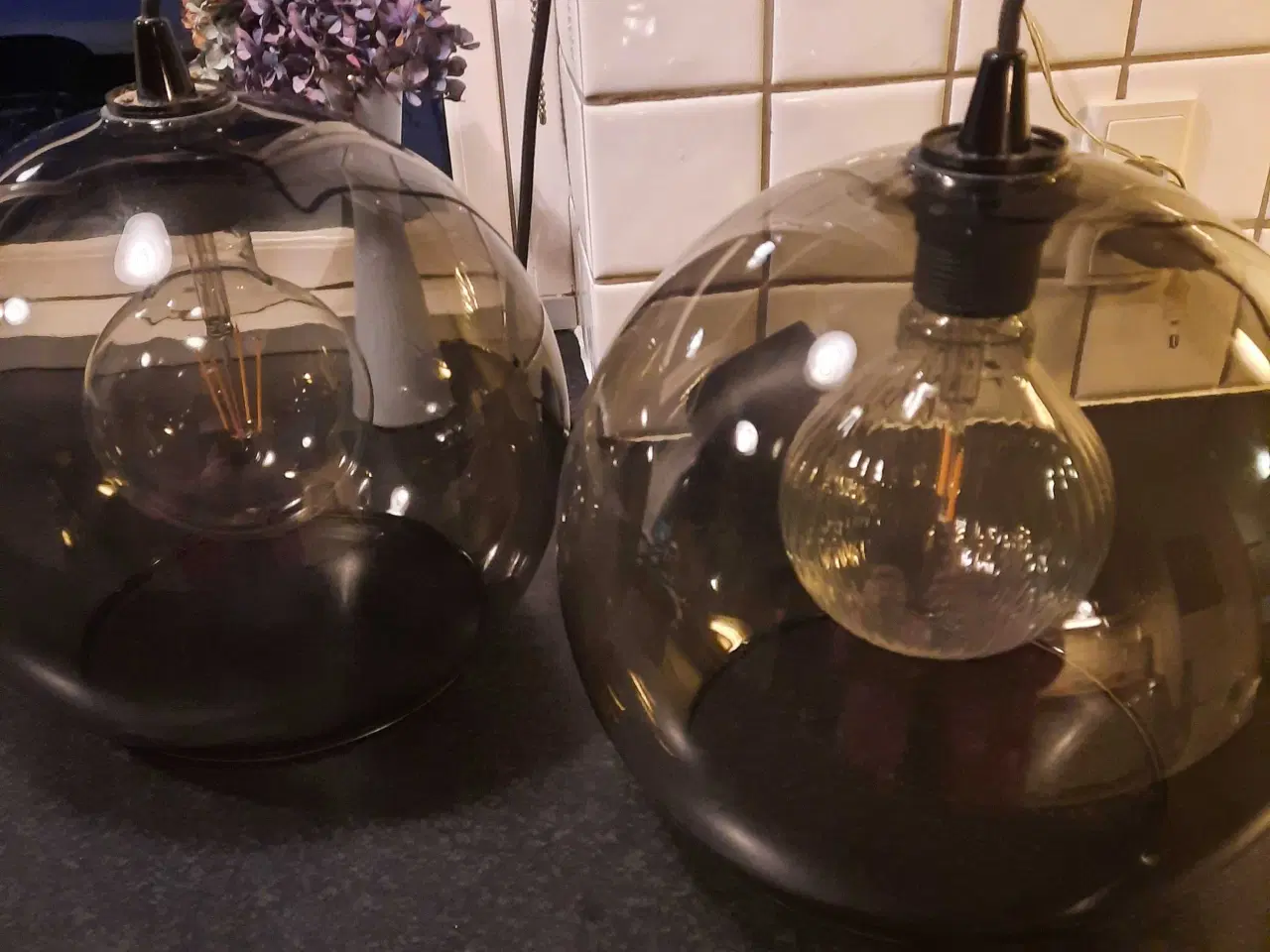 Billede 1 - HJEM OG STIL Loftlamper 2stk med led pærer