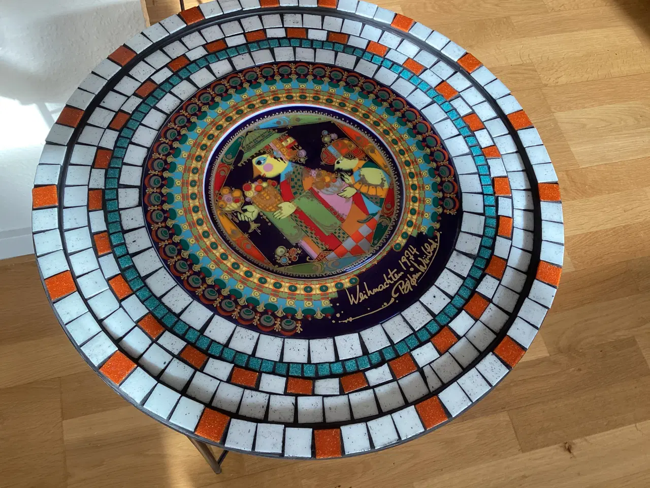 Billede 2 - Bakke bord med mosaik.