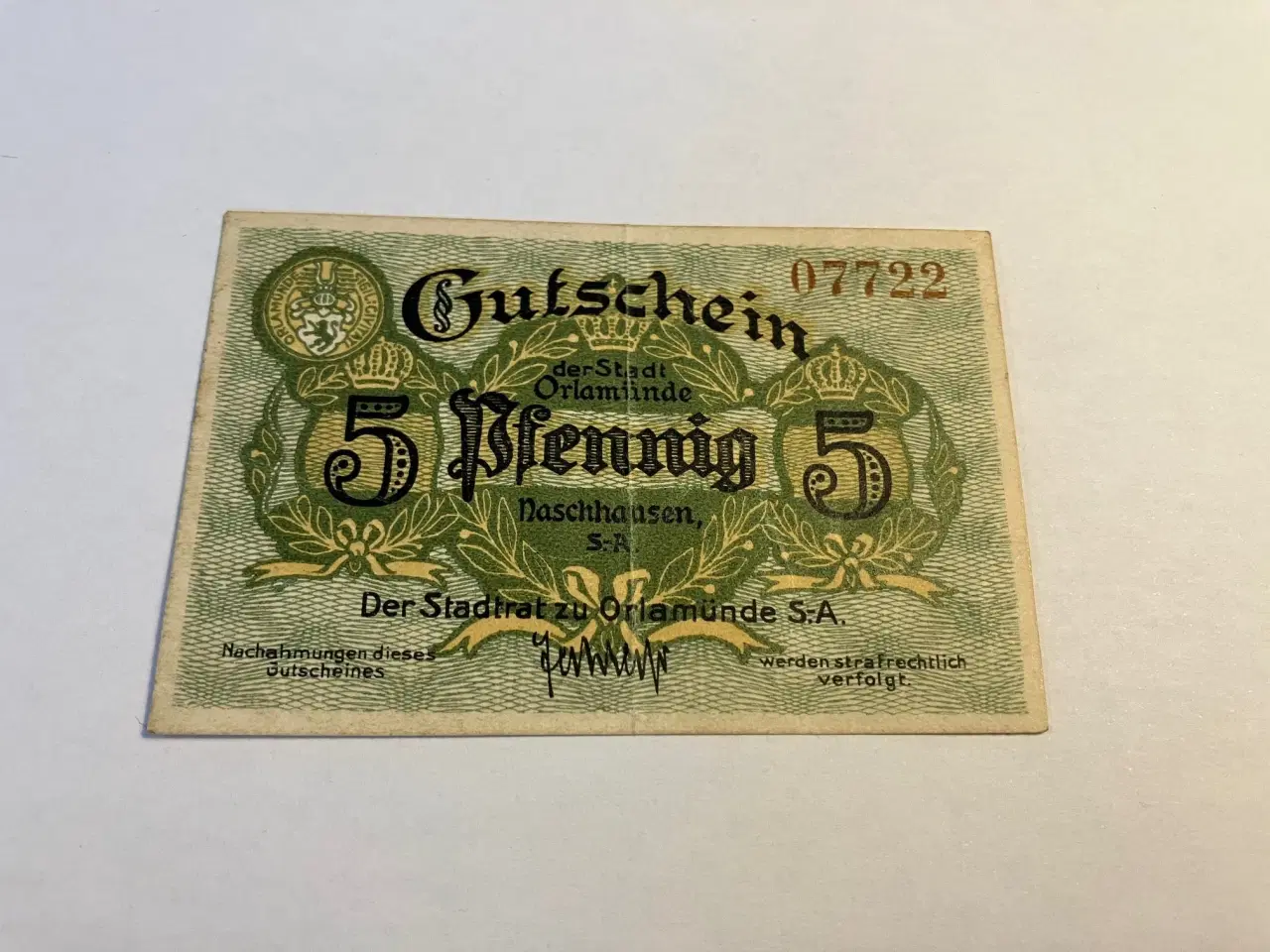 Billede 1 - 5 Pfennig Gutschein