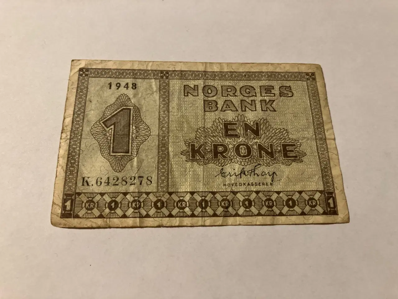 Billede 1 - 1 Krone 1948 Norge