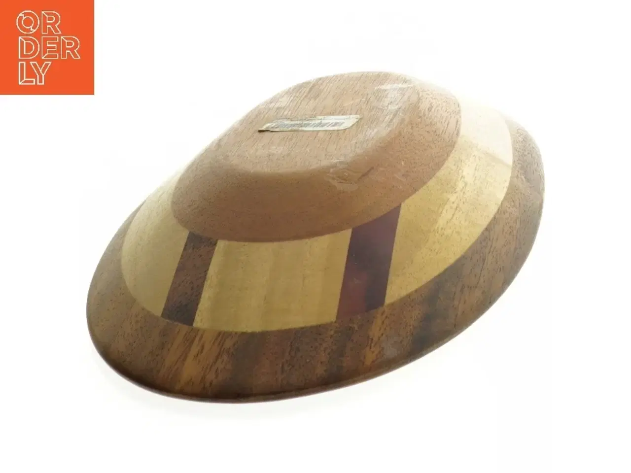 Billede 4 - Træfad med dekorative striber (str. 33 x 14 cm)