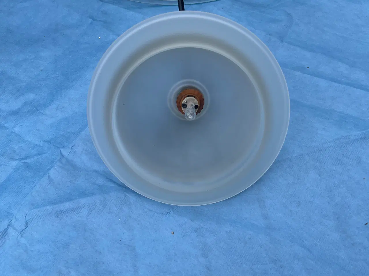 Billede 2 - Hvid glas lampe