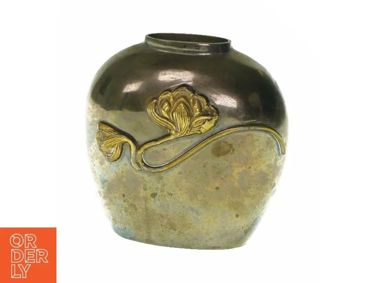 Billede 1 - Metal Vase med mønster