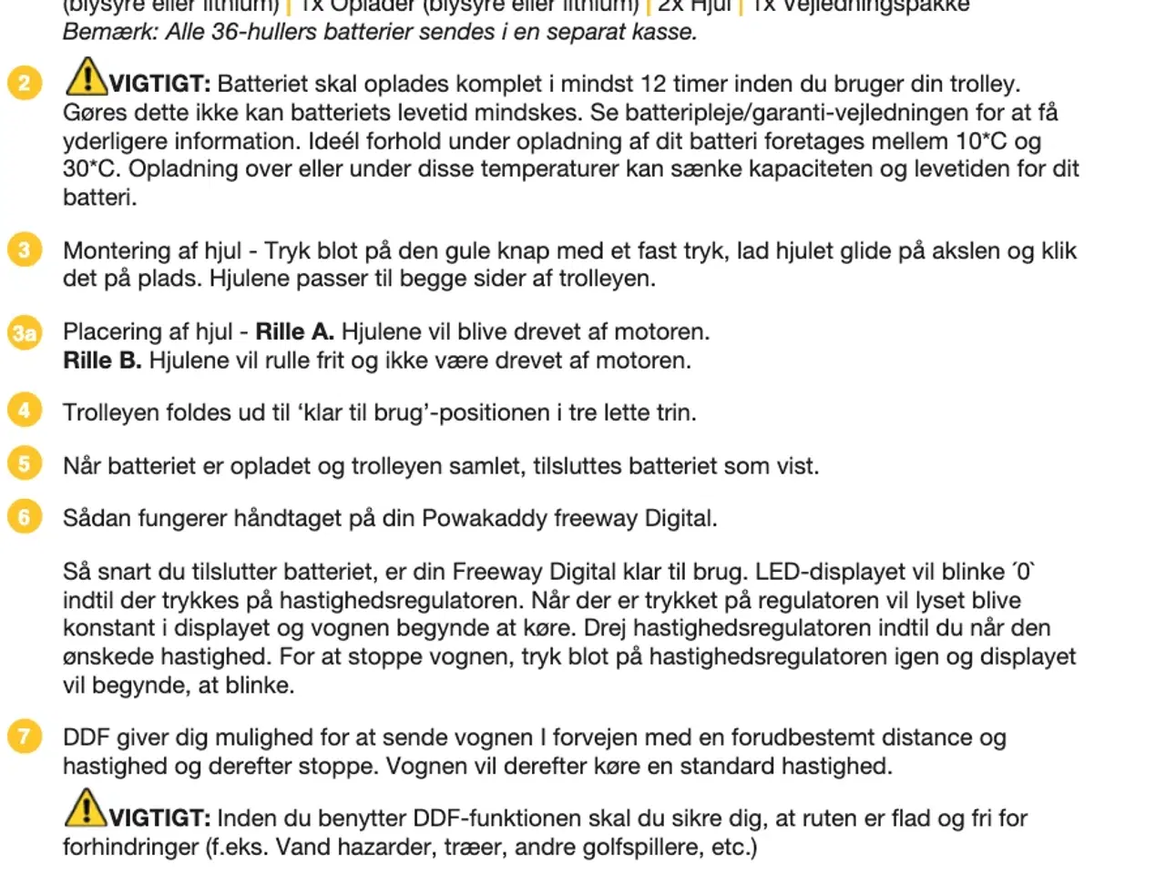 Billede 9 - Golfvogn El (Hvid eller Sort)