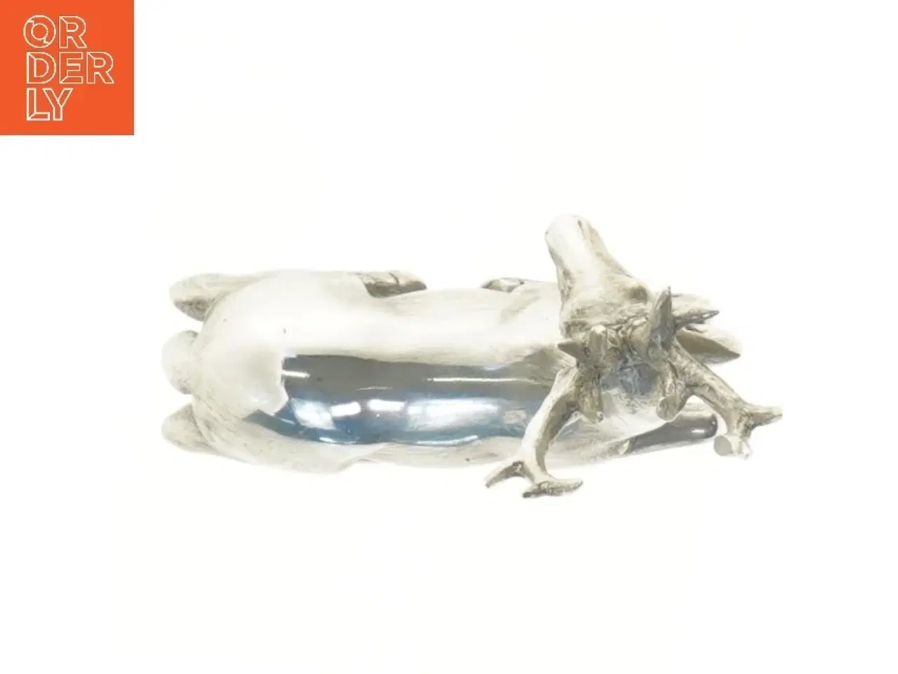 Billede 2 - Sølvfarvet hjortefigur (str. 13 cm)