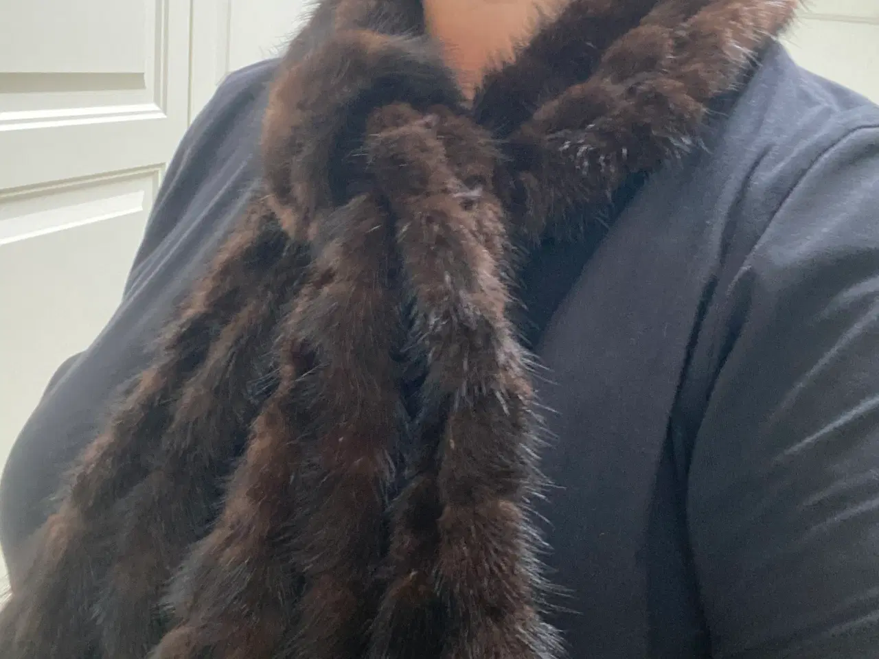 Billede 3 - Brunt Minkhalstørklæde fra Natures Collection