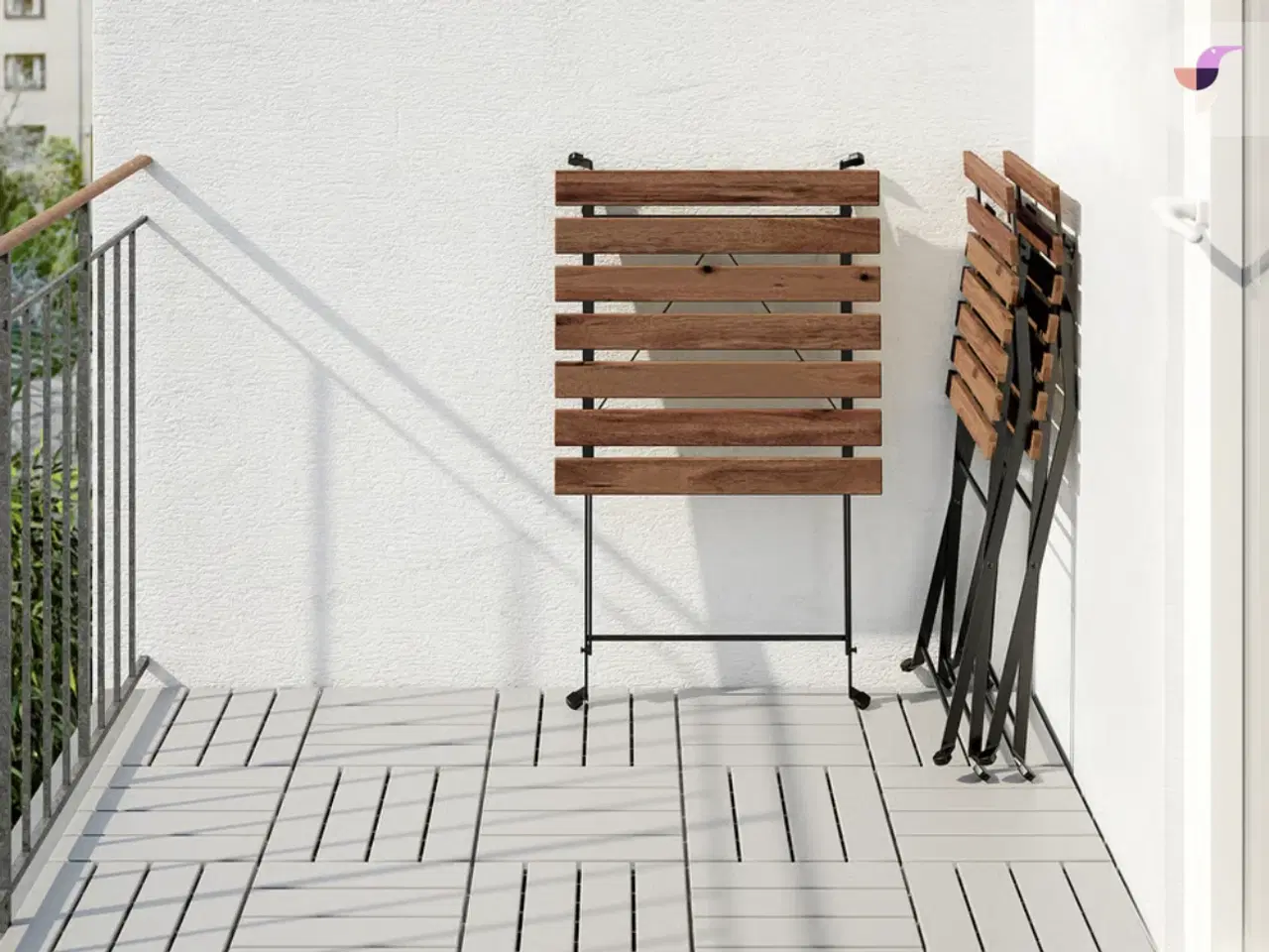 Billede 9 - Cafesæt fra ikea i akacietræ