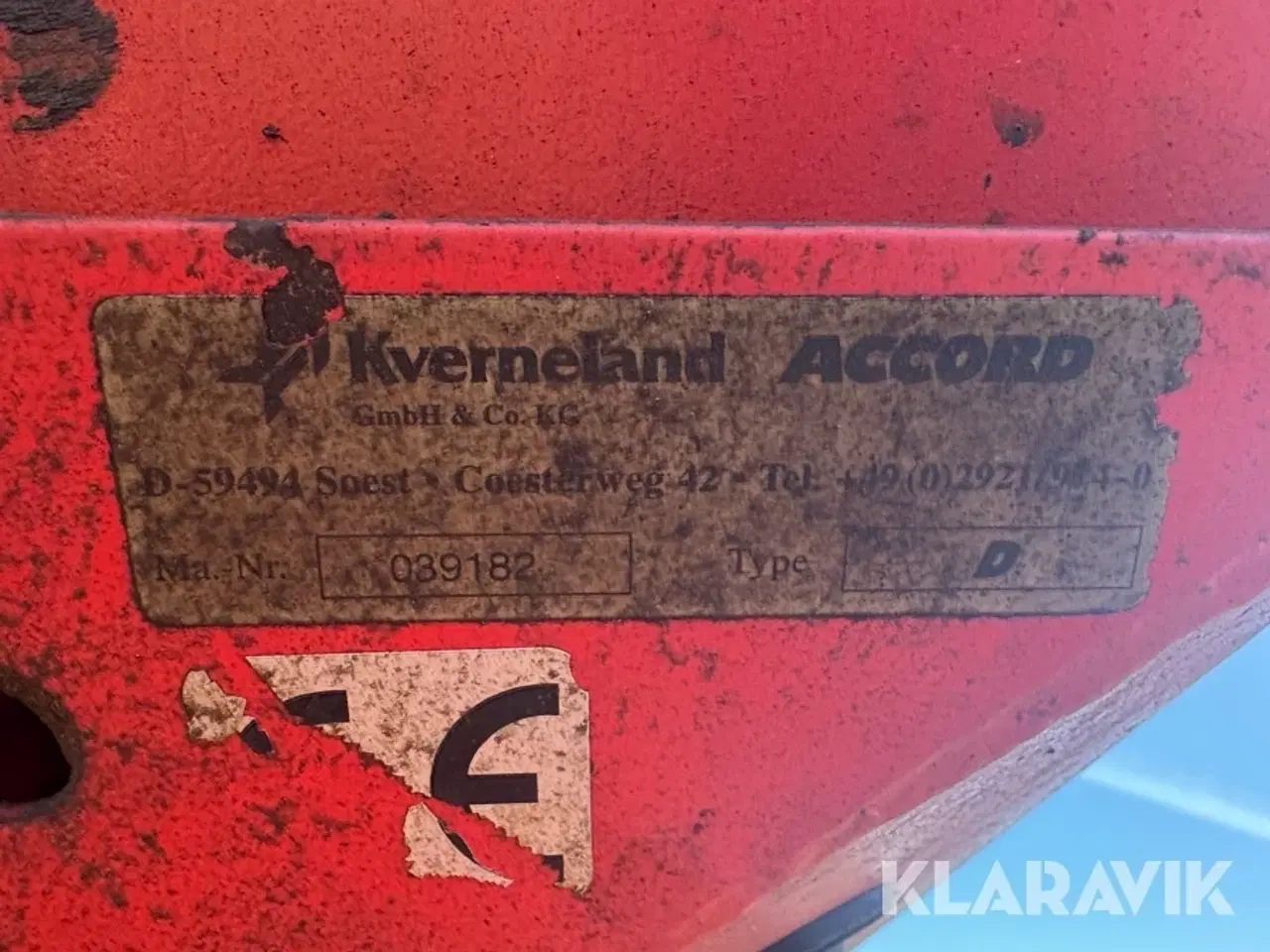 Billede 10 - Såmaskine Kverneland Compact 4 - Accord Pneumatic
