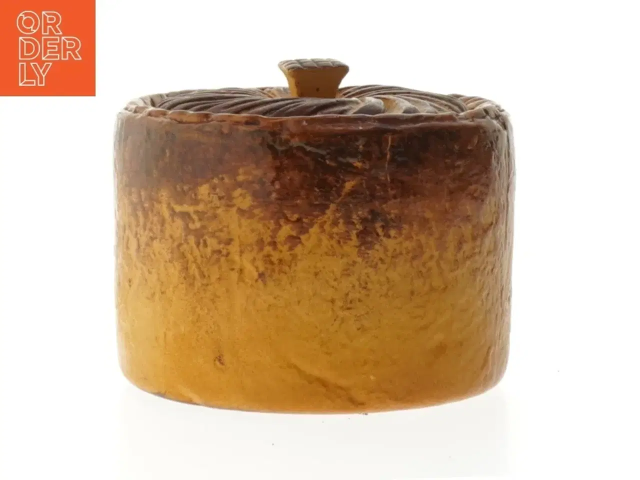 Billede 1 - Antik fransk Pillivuyt Terrine Paté Keramisk beholder med låg (str. Ø 13 cm)