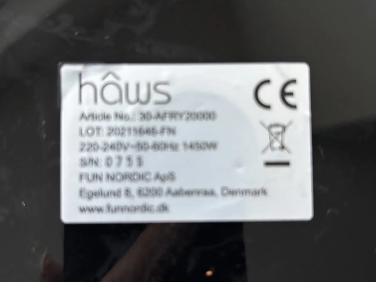 Billede 4 - Hâws 3D-AFRY2000B airfryer 4 liter sort