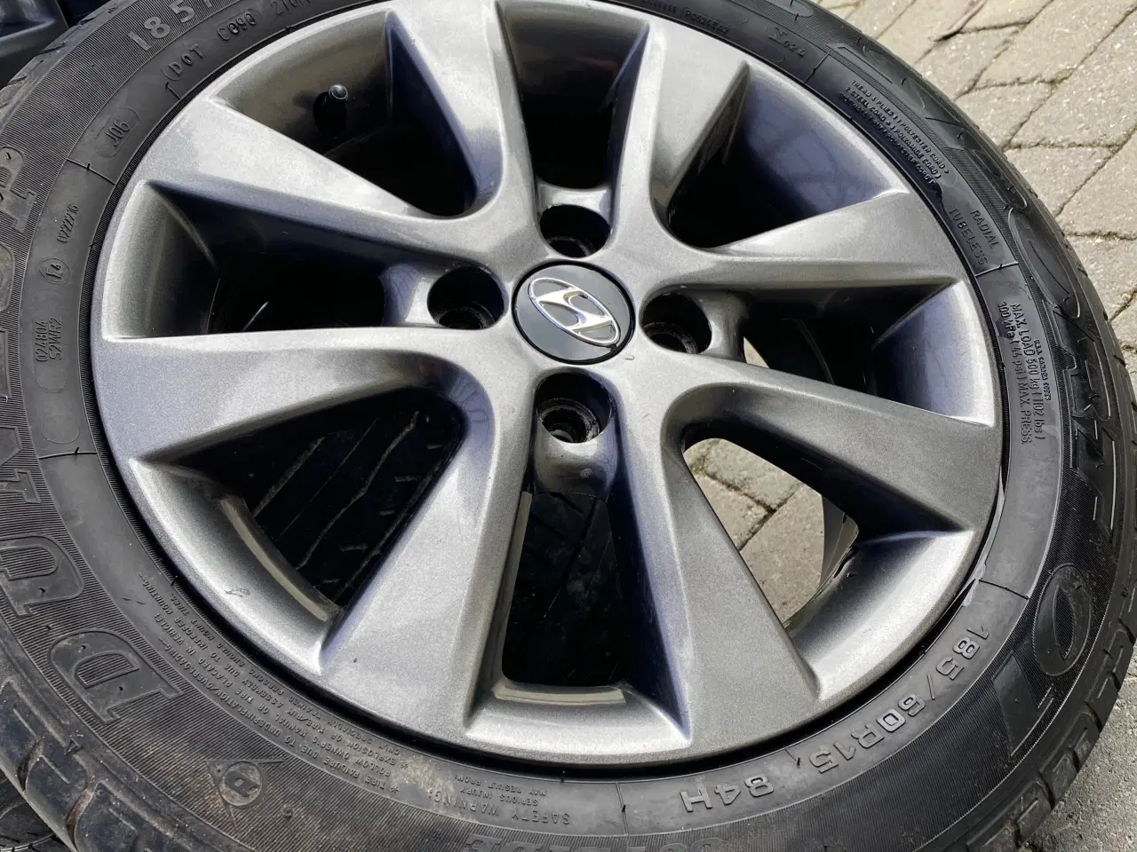 Billede 5 - Orginale Hyundai Hjul 15” med sommerdæk 